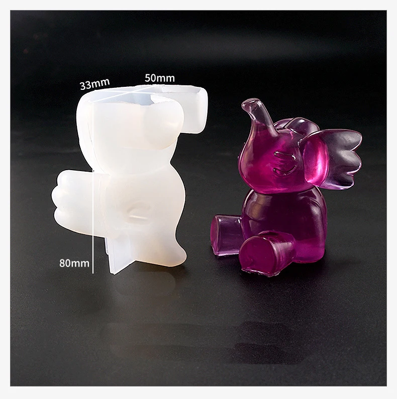 1 шт. силиконовые формы для украшений в виде слона | Украшения и аксессуары