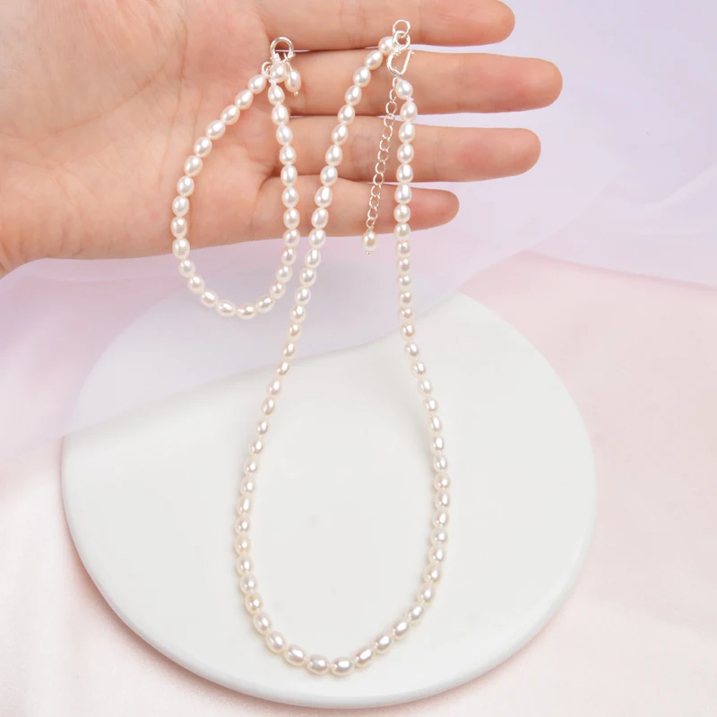 Женские Ювелирные наборы из натурального пресноводного жемчуга с пряжкой