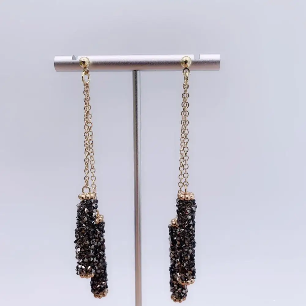 Новые золотые серьги модные ювелирные свадебные подарки для вечеринки Женские