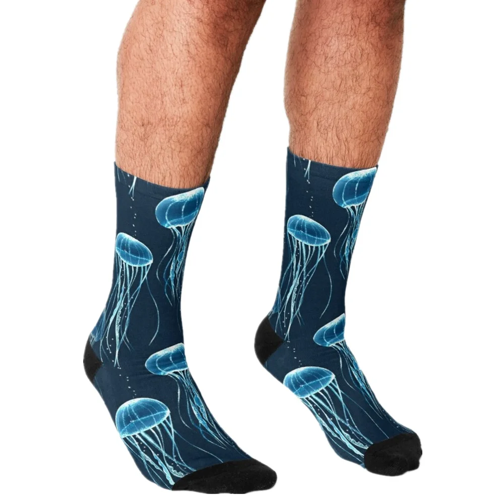 

2021 Men Socks harajuku Enchanted Tiki Room Printed Happy hip hop Novelty personality Skateboard Crew Casual Crazy Funny Socks