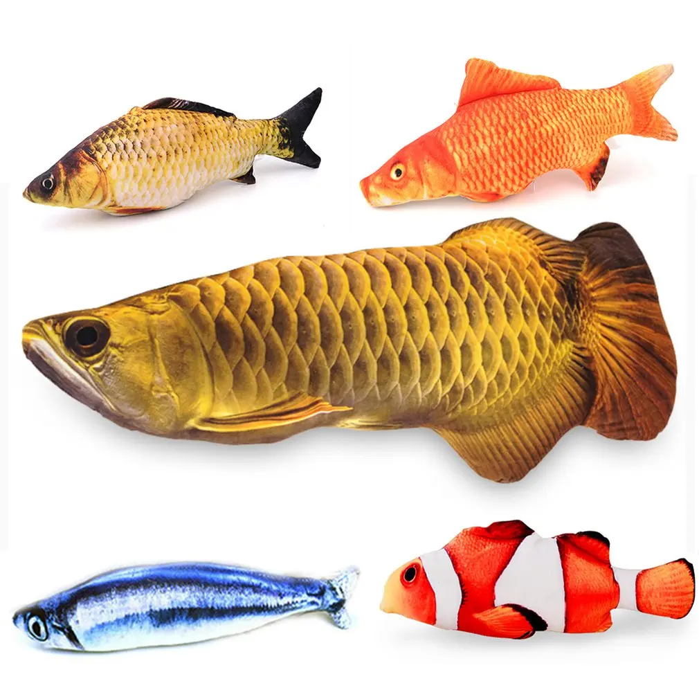 

Искусственная плюшевая жевательная игрушка в форме рыбы для домашних животных, кошки, мяты, сома, рыбы, игрушки для тренировок