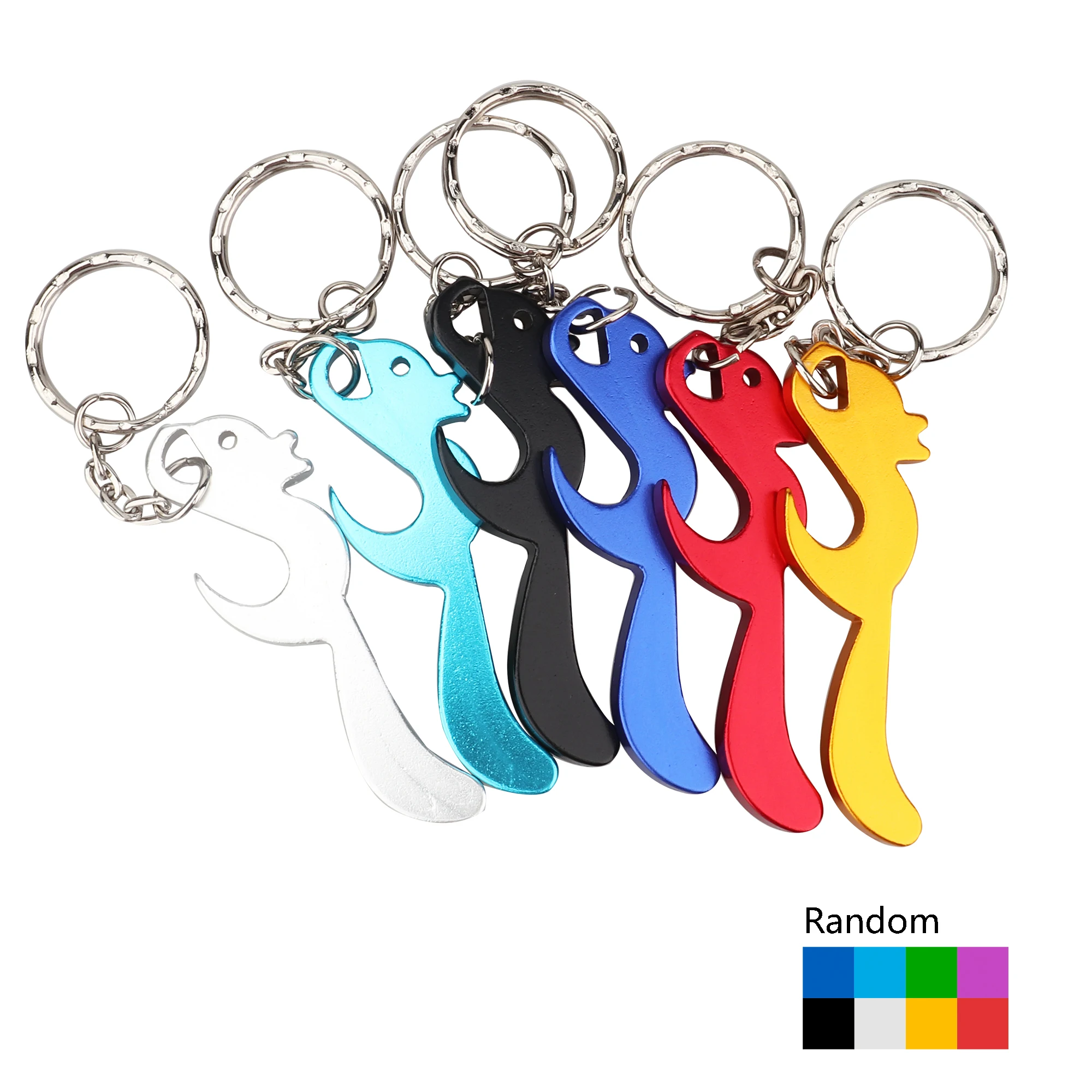 TEMLUM 6 шт. открывалка для бутылок брелки алюминиевые пивные открывалки с логотипом