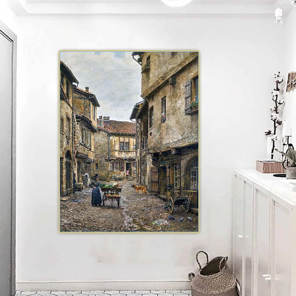 

Marie Francois Firmin Girard " The Merchant of the Four Seasons " Canvas Oil Painting Aesthetics Artwork Picture Home Decoration