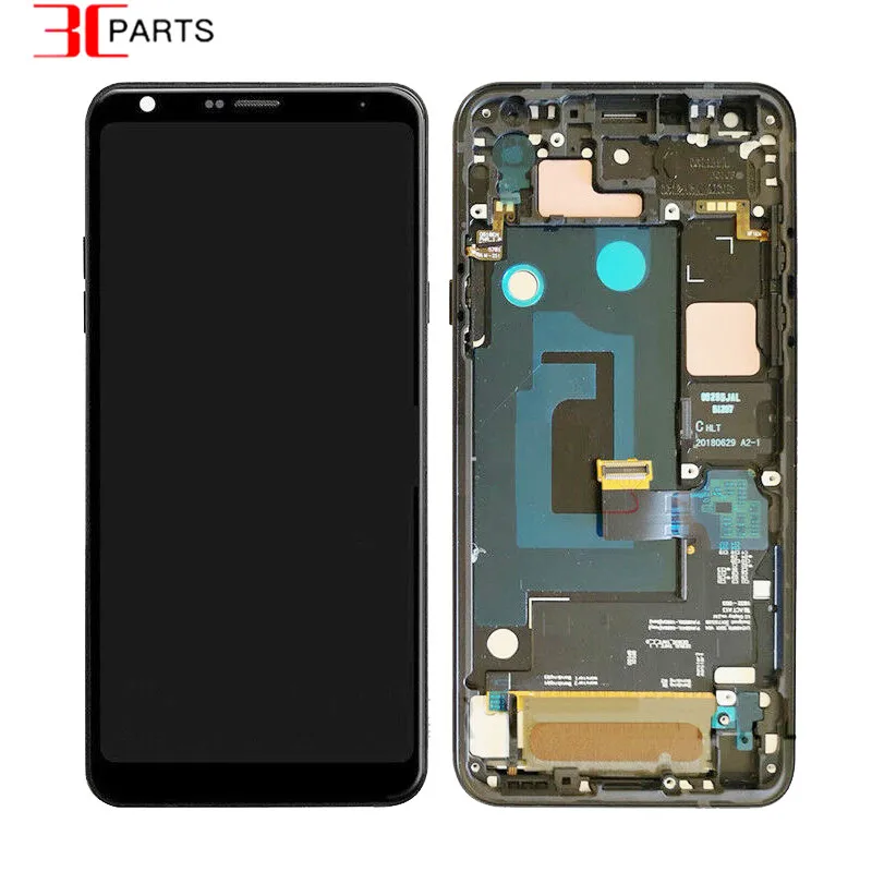 Класс AAA для LG Q7 Plus Q610 дисплей ЖК экран сенсорный дигитайзер сборка с рамкой