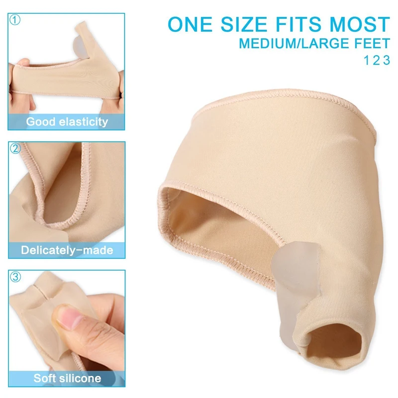 1 пара BYEPAIN Bunion корректор Relief Protector Sleeves Kit для мужчин и женщин Hallux Valgus большой носок