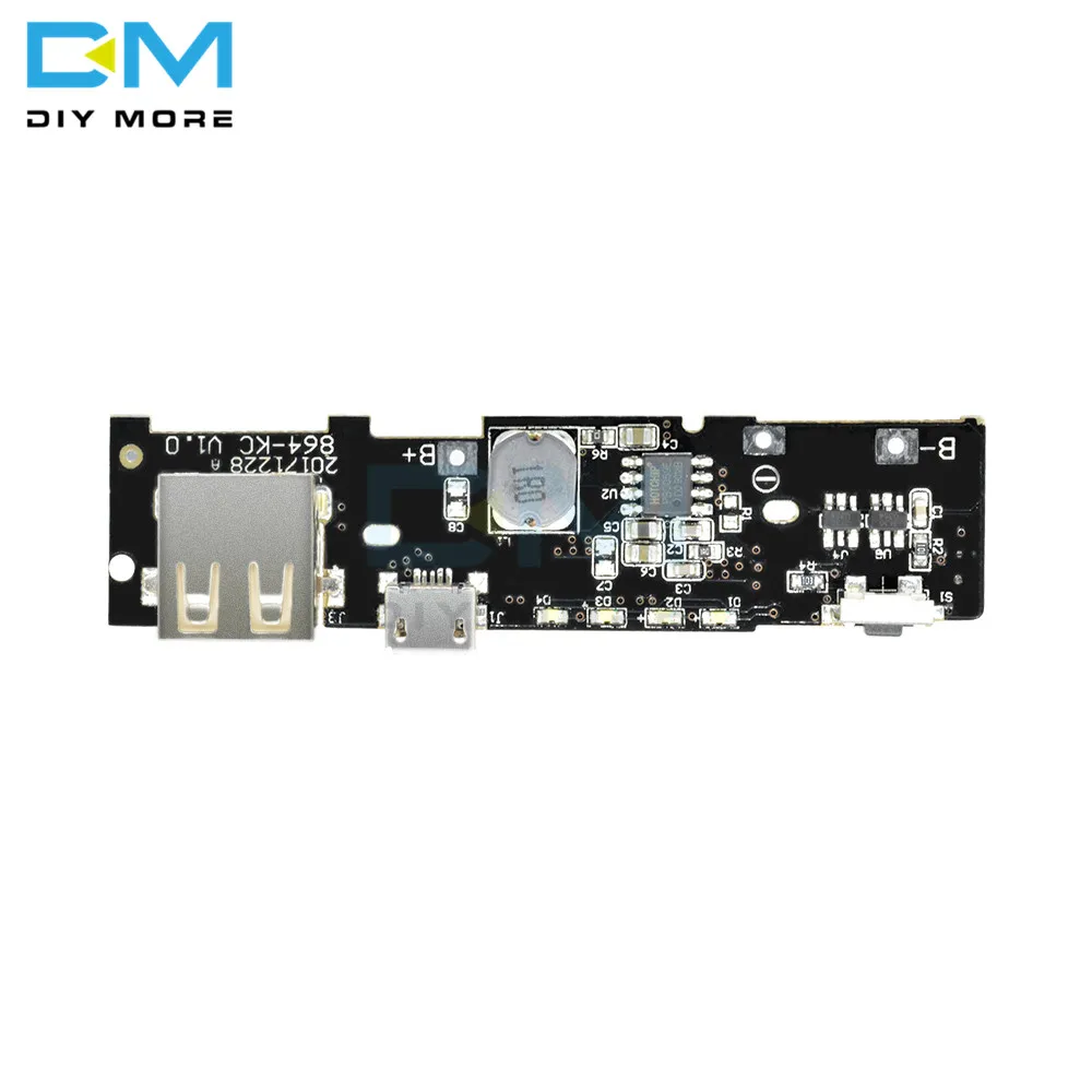 5V 2.1A зарядное устройство модуль зарядки плата PCB Повышающий Модуль питания DIY 18650 батарея