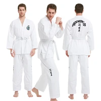 itf taekwondo uniform white tkd dobok clothes children adult unisex martial arts training sets