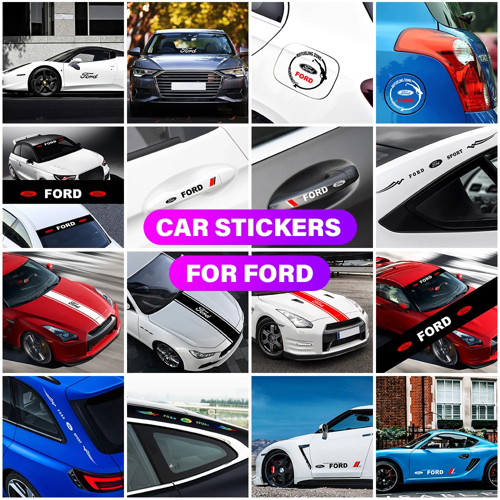 

Car Emblem Badge Decals Creativity Letter Applique Auto Body Bonnet Tank Stickers Car Styling For Ford Focus 3 4 MK2 MK3 MK4 MT