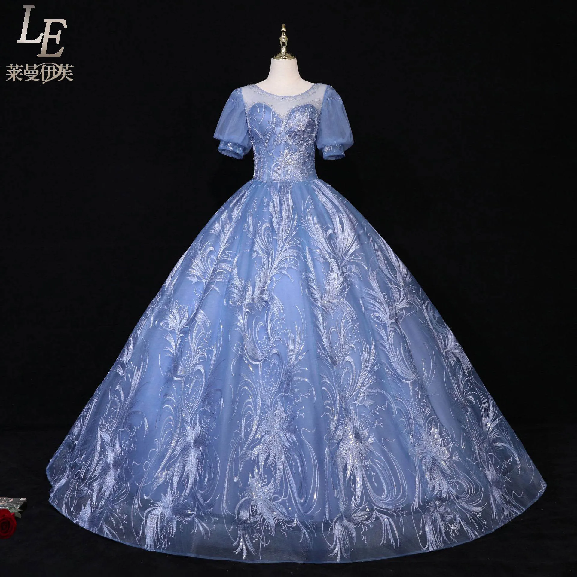 Бальное платье принцессы элиты роскошное длинное средневековое Дворцовое эпохи