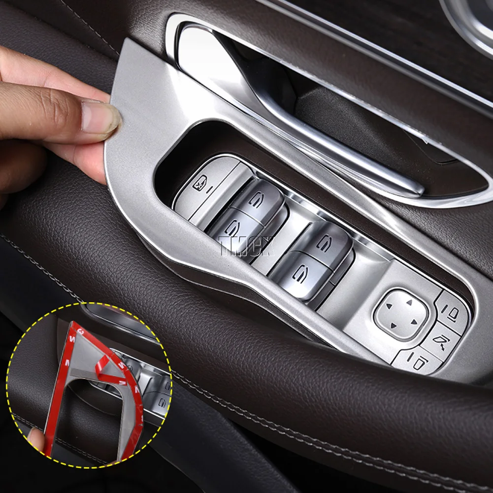 Накладка для кнопки подъема стекла Mercedes Benz GLE GLS Class W167 V167 X167 2020 2021 + нержавеющая