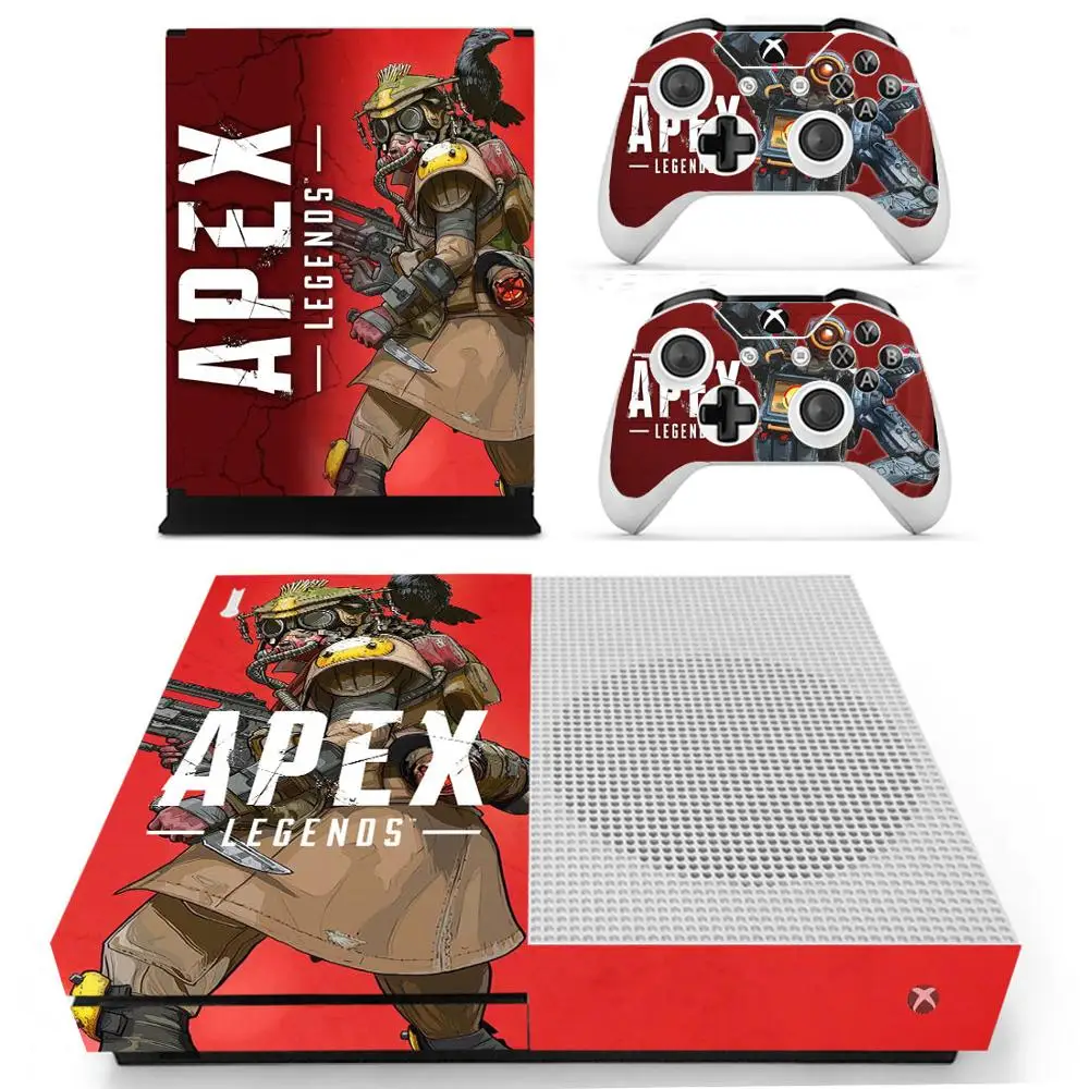 Для Xbox One S Наклейка s Apex legends виниловые наклейки для кожи Pegatina one тонкая консоль и
