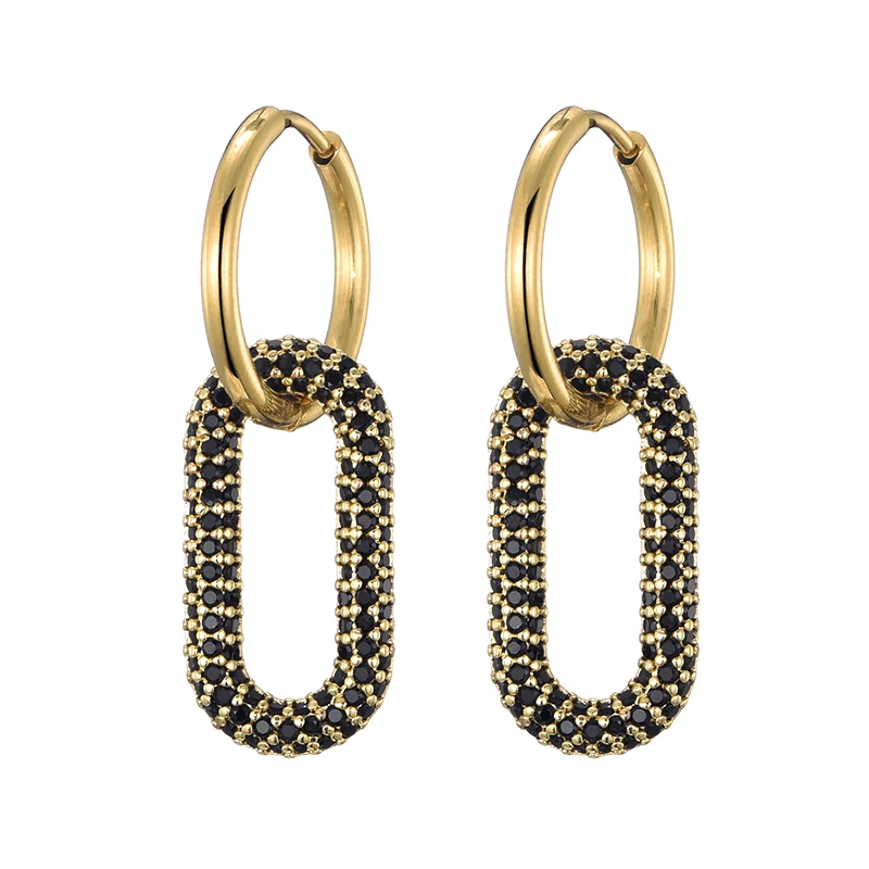 Новые золотые круглые серьги LOVBEAFAS из искусственного циркония медные овальные