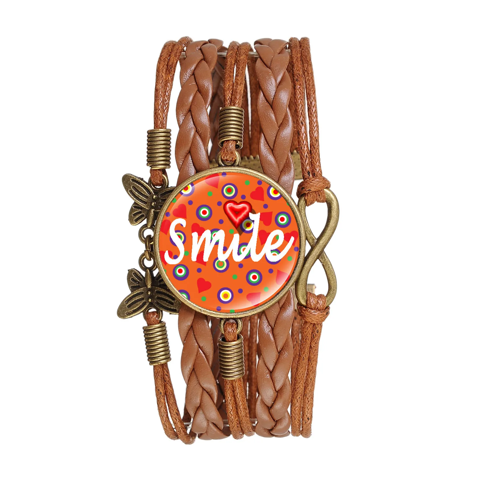 Новое поступление модный Многослойный кожаный браслет паровой панк Ретро стиль