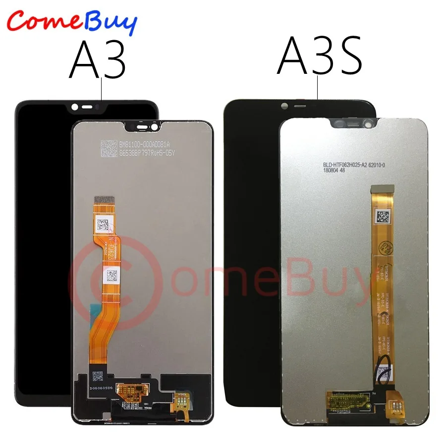 Comebuy ЖК-экран для Oppo A3 A3S CPH1803 ЖК-дисплей с сенсорным экраном дигитайзер сборка для OPPO A3S lcd запасные части для ремонта