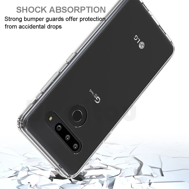 Чехол UPaitou для LG G8 V50 V40 ThinQ V30 V30S прозрачный мягкий чехол из ТПУ G6 G7 Plus с защитой от