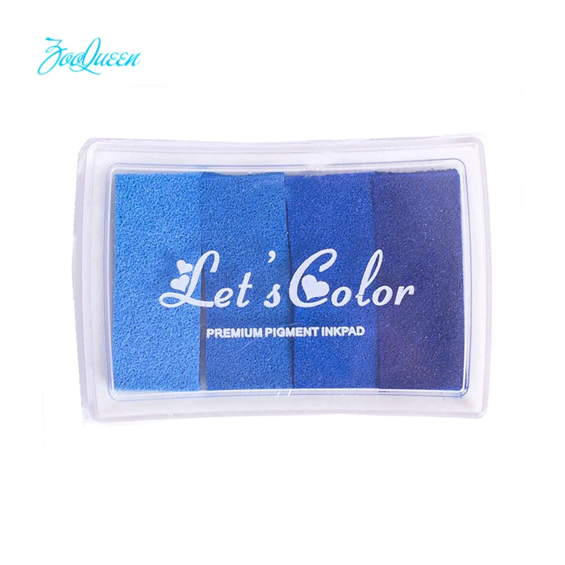 Blue gradients Креативный DIY большой чернильный блокнот 21 цвет набор в резиновых самозаливающих роликовых штампов канцелярский альбом для скрапбукинга украшения бумаги - Цвет: Blue gradients