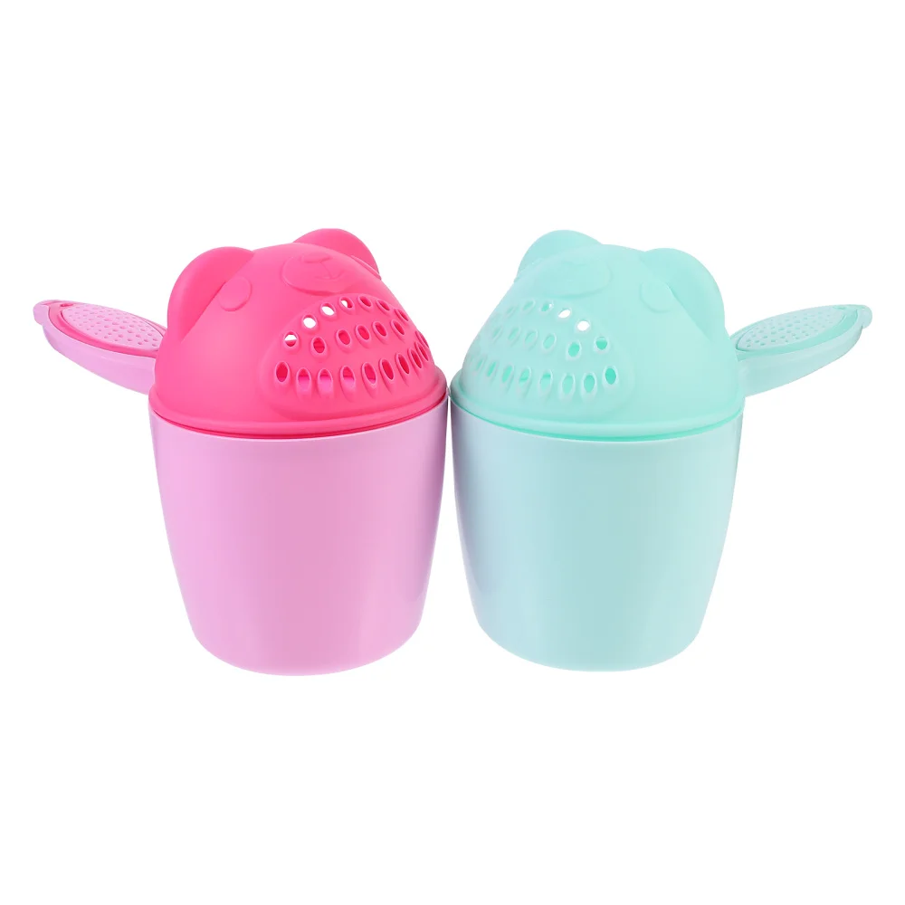 

2pcs Baby Shampoo Rinse Cups Bath Rinsers Wash Out Bathing Shampoo Rinsers