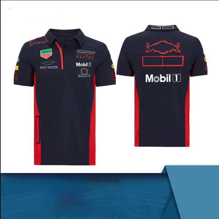 

F1 Formula One Mavericks Team POLO Shirt New F1 Lapel T-shirt Same Style Customization