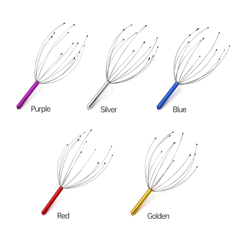 1 шт. массажер для головы осьминога снятие стресса расслабляющий массаж боли в