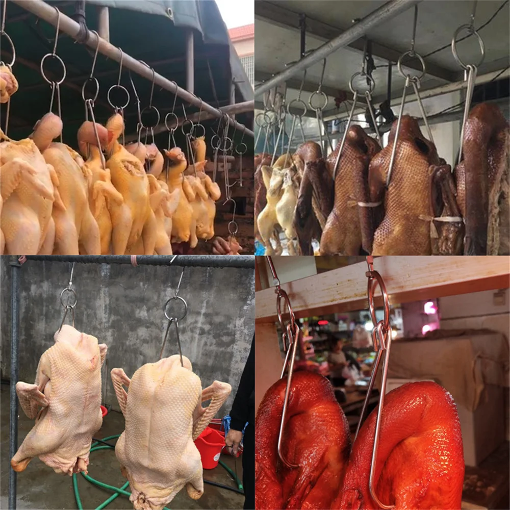 Говядина из нержавеющей стали застежки для мяса утки гуся индейки крючки обжарки