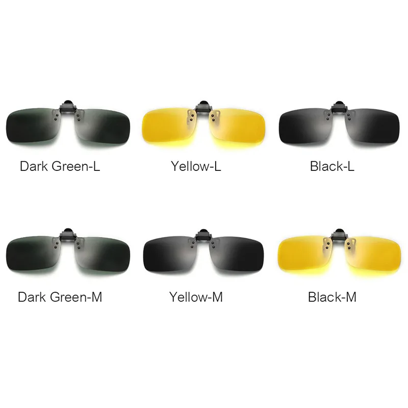 Новинка солнцезащитные очки с клипсой ночного видения Поляризованные линзы