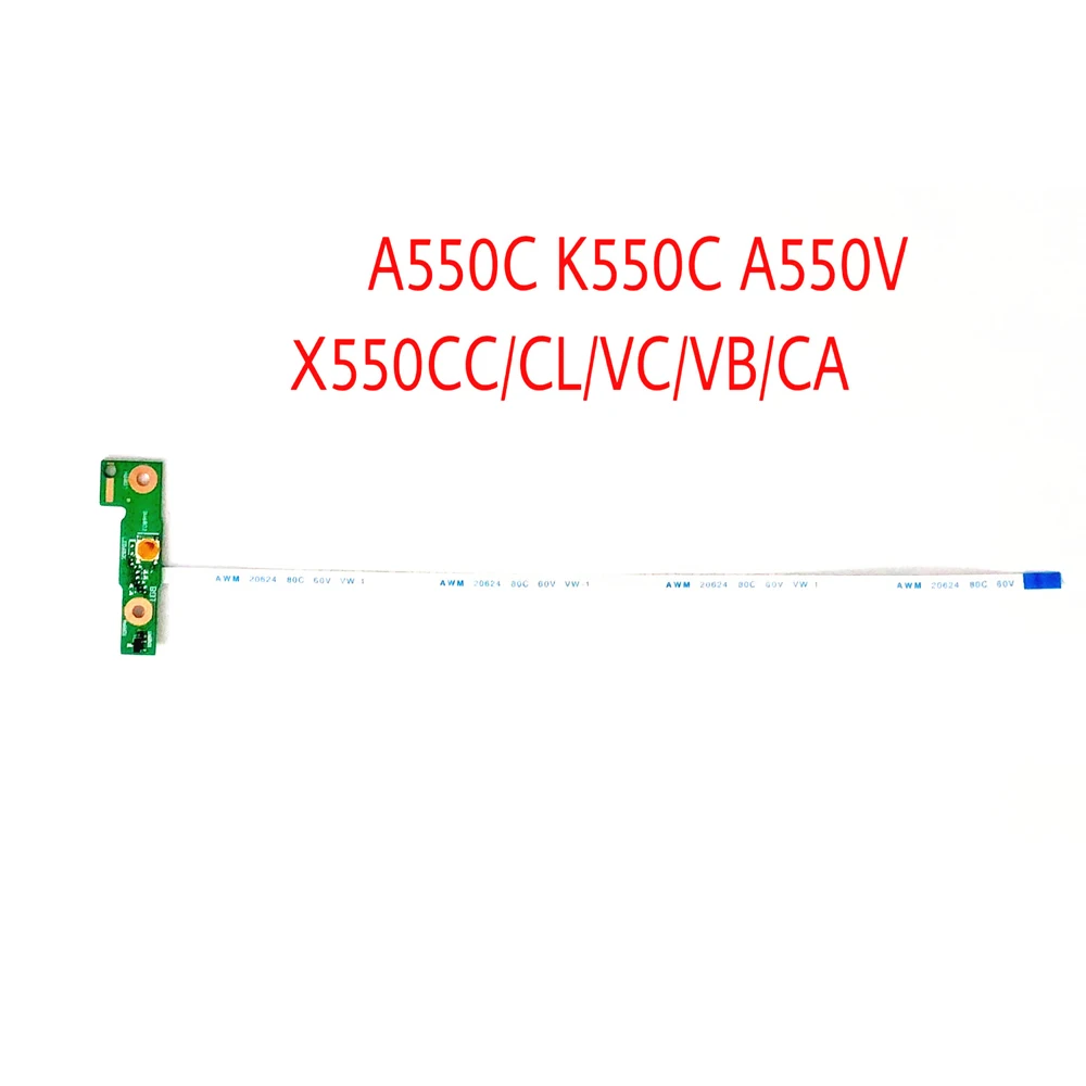 

New Power Button Board With Cable For Asus A550C K550C A550V X550CC/CL/VC/VB/CA K550J A550J FX50J W50J X550JX