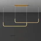 Простой подвесной светильник в скандинавском стиле, Led лампа со светодиодной строкой, дизайнерский декоративный светильник для гостиной, кровати, комнаты