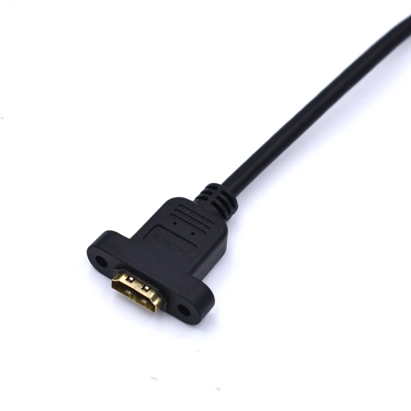 Удлинительный кабель 30 см/50 см HDMI штекер гнездо с винтовым панельным креплением