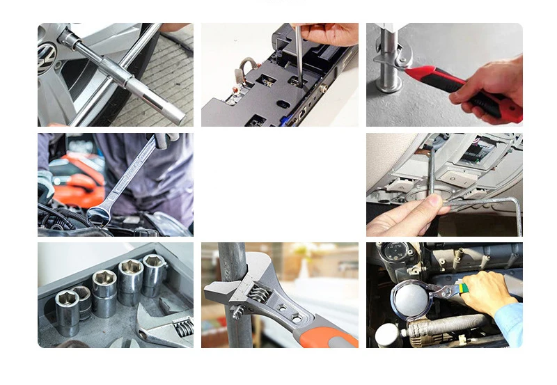 

9Pcs Car Emergency Repair Tool Kit Screwdriver Hammer Multifunctional Household Hardware Tool Set Auto Repairing Tool Set