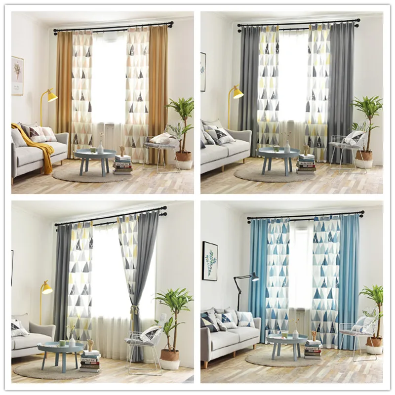 Шторы GYC2367 из белого тюля с узором в виде оленя для гостиной элегантные домашние