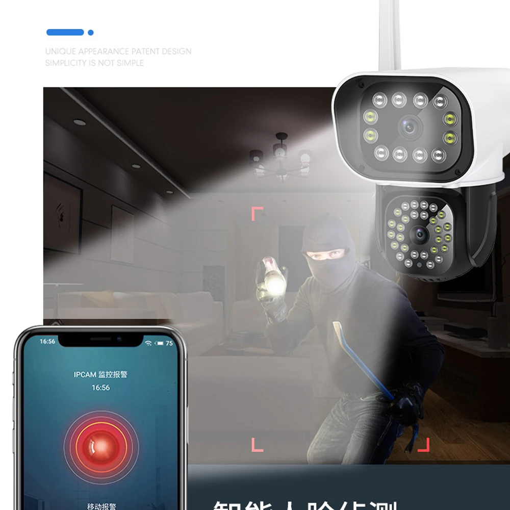 Камера видеонаблюдения 3 Мп с Wi-Fi и зумом 2 8-12 мм | Безопасность защита