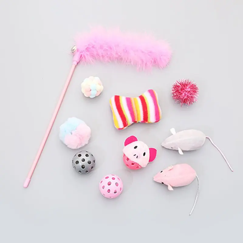 Игрушка для кошек Набор рождественских чулок плюшевый подарок домашних животных