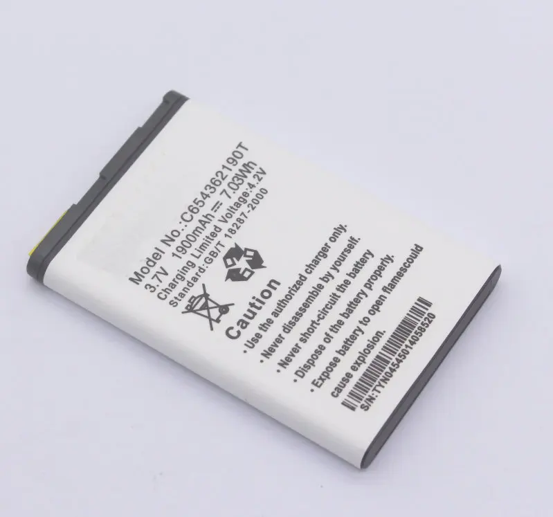 1x1900mAh/wh C654362190T Сменный аккумулятор для BLU Tank II T193 Ii T192 батареи |