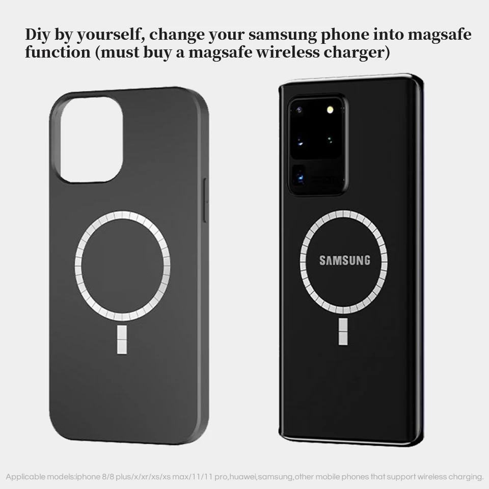 Магнитное кольцо-наклейка Magsafe для Apple Iphone 14 13 12 11 Pro Max Xs Xr беспроводное зарядное