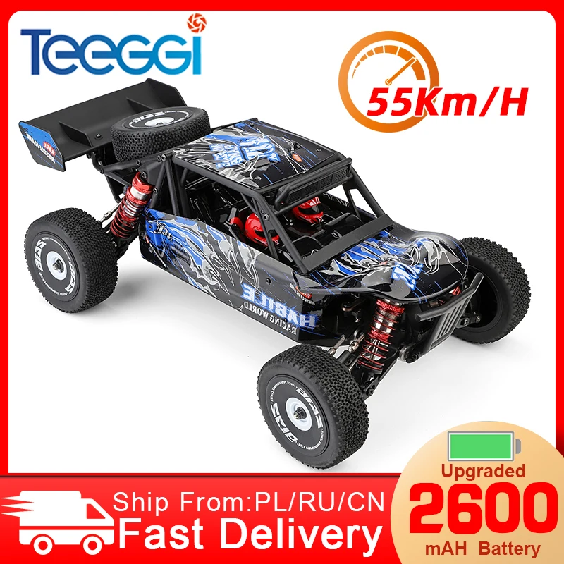 WLtoys 124018 124019 RC автомобиль Высокая скорость 55 км/ч 4WD внедорожный гусеничный