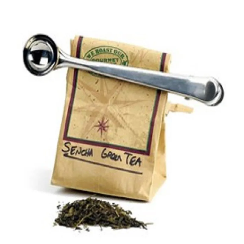 1 шт. ложка из нержавеющей стали с зажимом для пакета|Кофейные совки| |