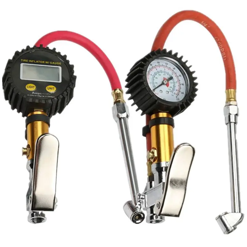 Цифровой автомобильный воздушный шинный манометр Надувное метр Давление