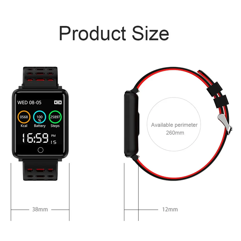 F3 умный Браслет 1 44 цветной экран Мониторинг Артериального Давления сердечного