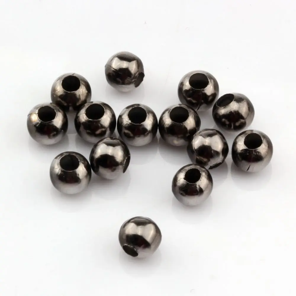 Hot ! 40pcs Black Seamless Ball Spacer Bead 6mm DIY Jewelry cv38 | Украшения и аксессуары