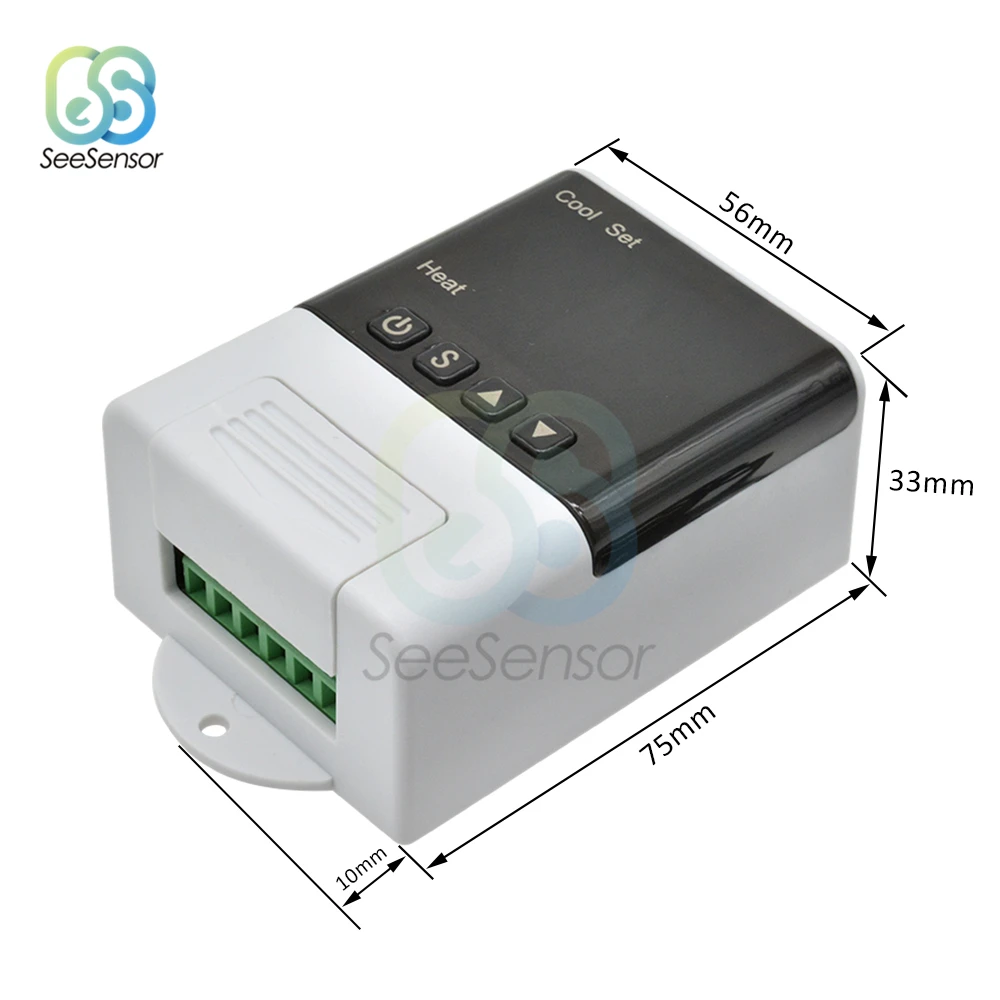 Регулятор температуры 220 В переменного тока светодиодный в|Приборы для измерения