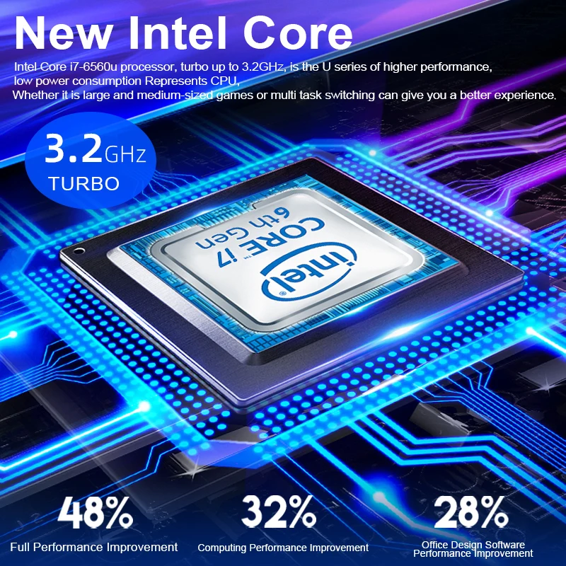 Ультрабук DDR4 16 Гб M.2 SSD 256 ГБ 512 ТБ металлический компьютер 2 4G/5 0G Bluetooth Intel Core I7-6600U