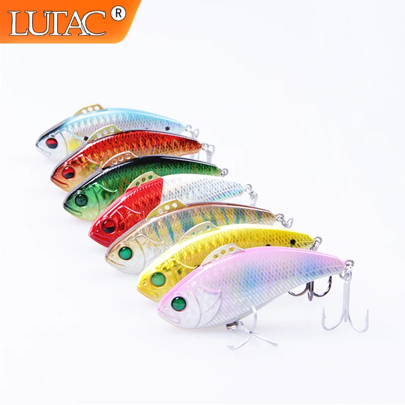 

Lutac Fishing VIB Vibration Lure Sinking Wobblers 60mm 12.5g VMC Swimbaits artificial fishing tackle