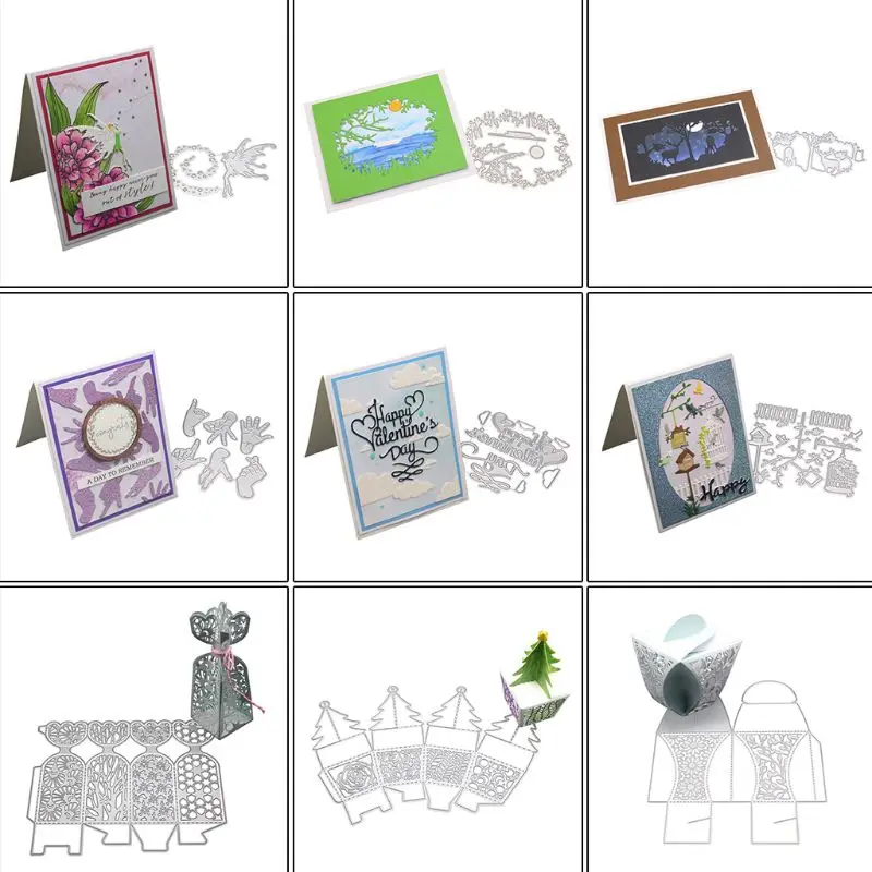 Счастливый День святого Валентина металлический Трафаретный вырубной штамп