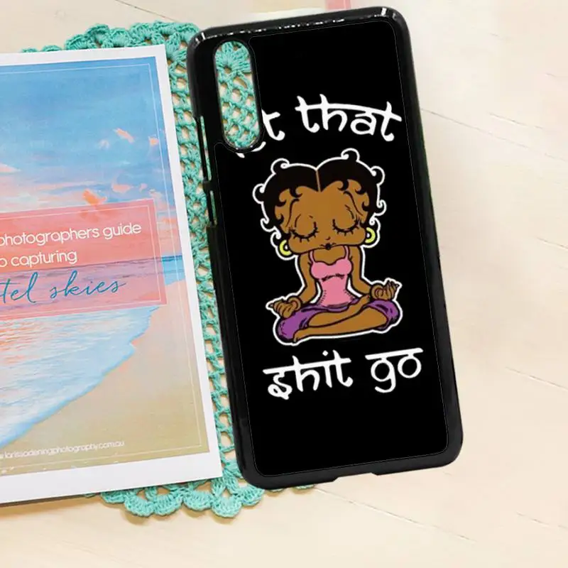 

Cartoon betty boop cute high quality Anti-fall Phone Case shell PC for iPhone 11 12 pro XS MAX 8 7 6 6S Plus X 5S SE 2020 XR