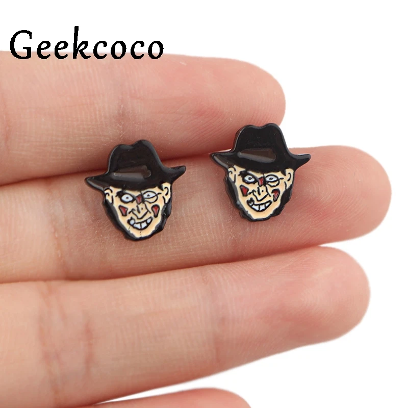 

Cartoon Punk Creative design earring party favor jewelry gift girlfriend birthday presents Stud Earrings J0650