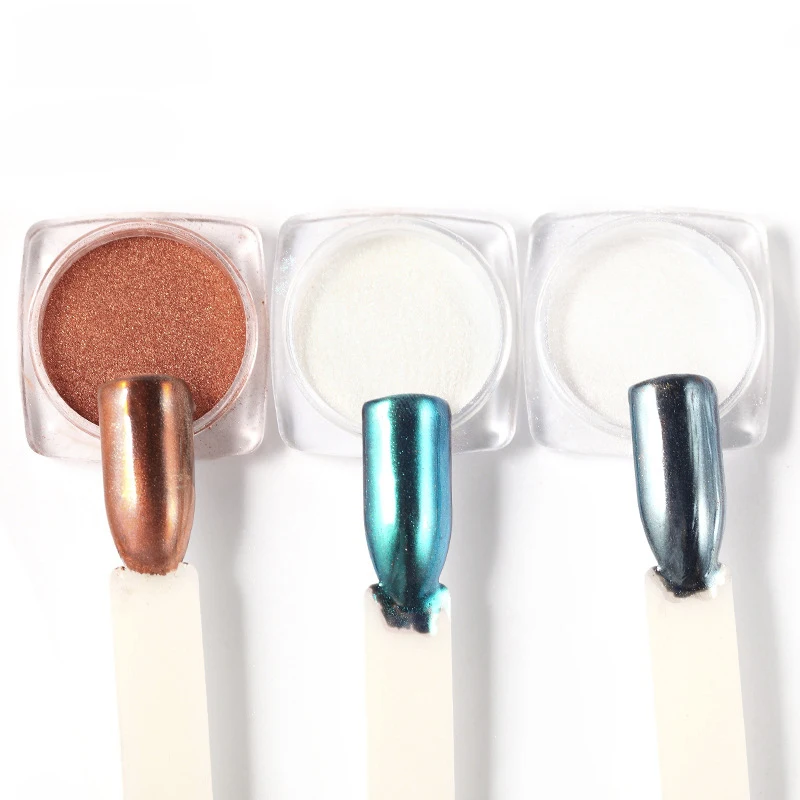 Раковина для пудры с блестками ногтей пудра украшение | Красота и здоровье