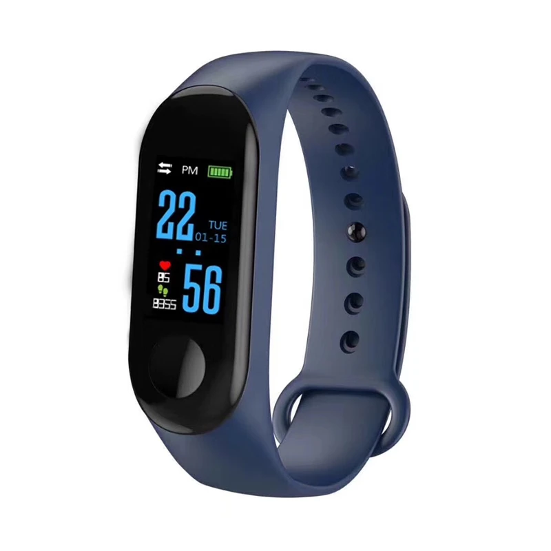 Смарт браслет M3 Smartband для фитнеса водонепроницаемый смарт с монитором кровяного