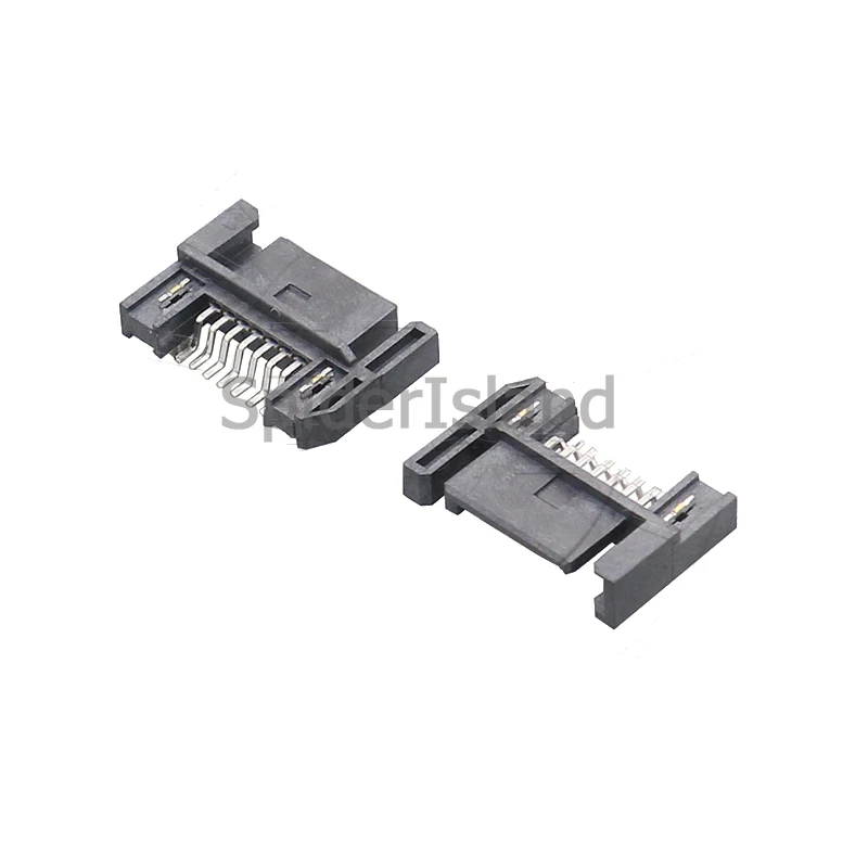 500 шт./1000 шт. SATA 7P 7pin штекер SMT горизонтальный PCB Кабель питания DIY разъем интерфейса