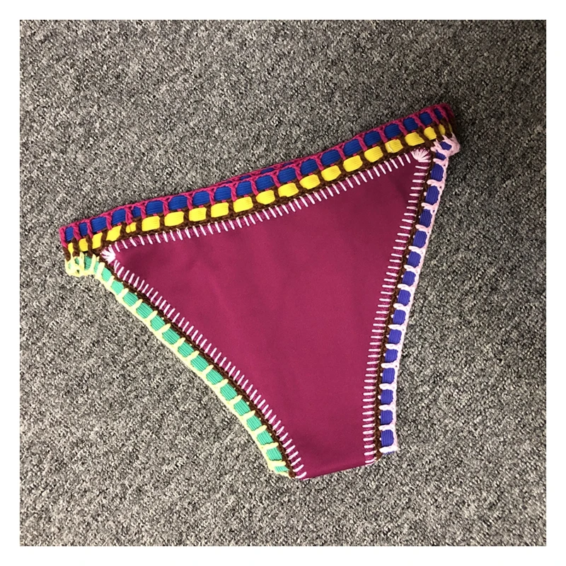 Женские сексуальные купальники с эластичным купальником ручной работы вязаные