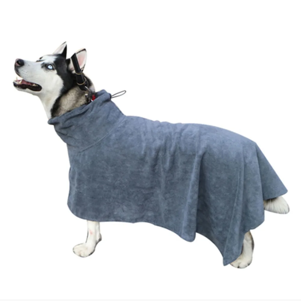 XS L Pet халат для собак супер Впитывающее Влагу домашних питомцев банное полотенце